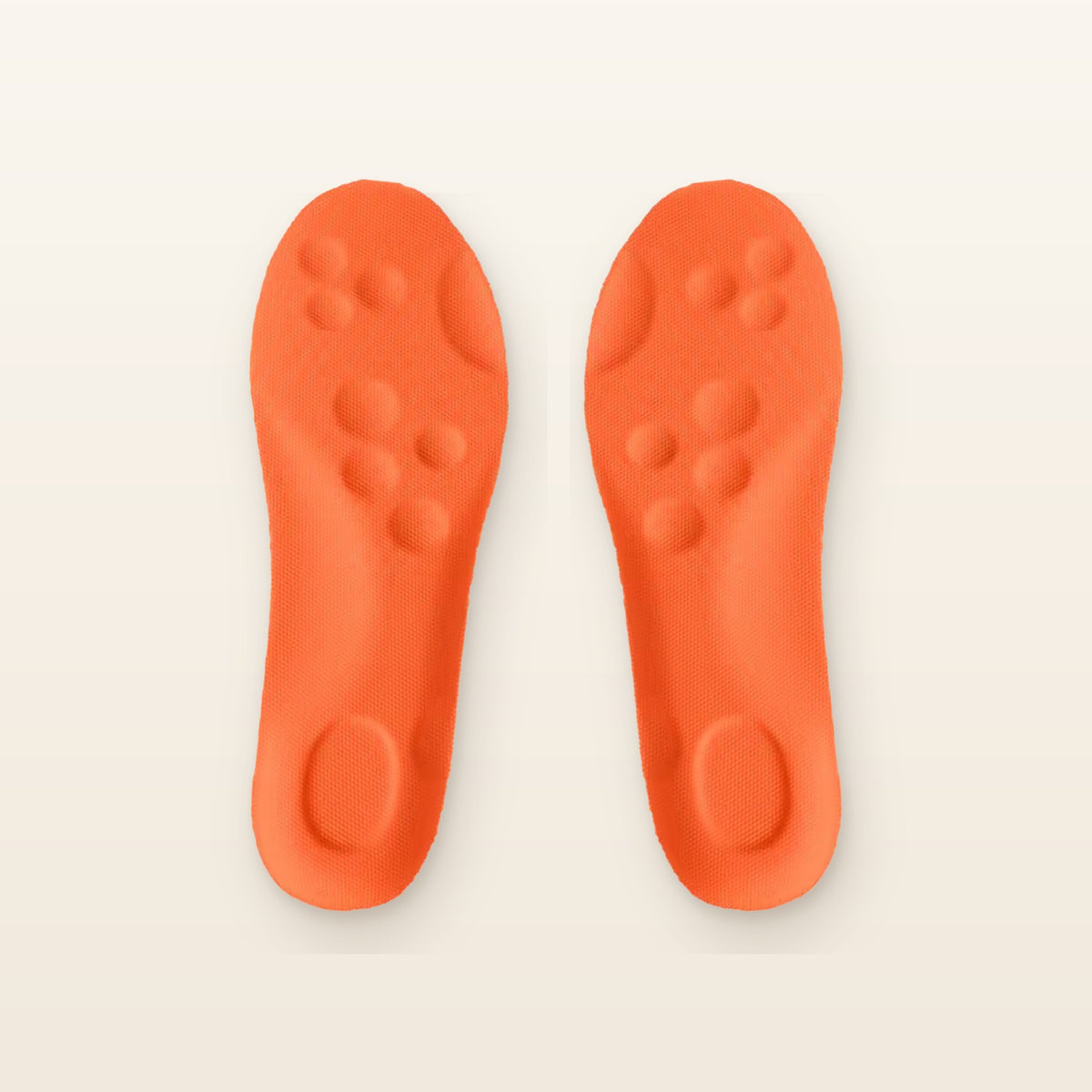Pair of orange Cloudsole insoles